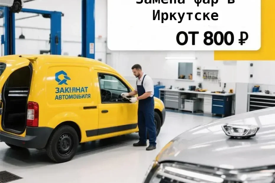 Замена фар автомобиля в Иркутске от 800 ₽